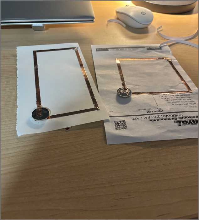 Two separate circuits waiting for testing.