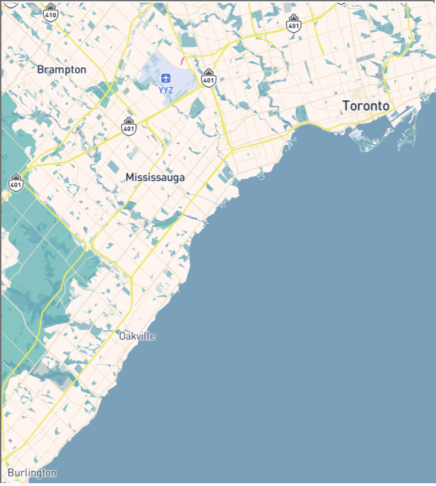 The image shows a screenshot of the editing area for the location on the Mapbox website.
